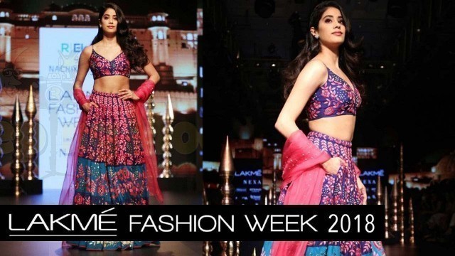 '\'Dhadak\' Actress Janhvi Kapoor\'s Debut Ramp Walk At Lakme Fashion Week 2018'