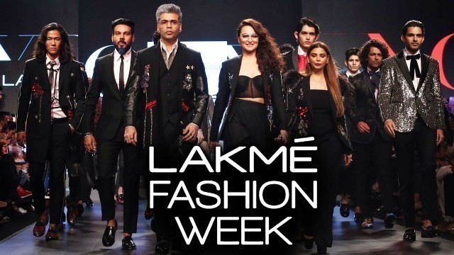 'Karan Johar And Sonakshi Sinha STYLISH WALK At Lakme Fashion Week 2018'