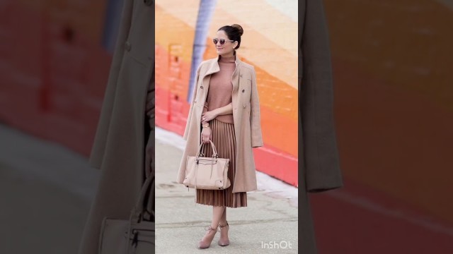 'How to Style Camel Coat#winter #outfit #dress #girl#coat #cute #fashion #shorts #trending #tiktok'