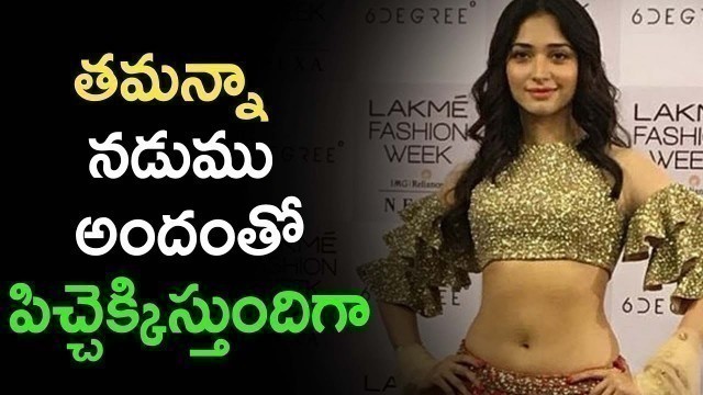 'తమన్నా నడుము అందంతో పిచ్చెక్కిస్తుందిగా | Tamanna At Lakme Fashion Week 2018 | Silver Screen'