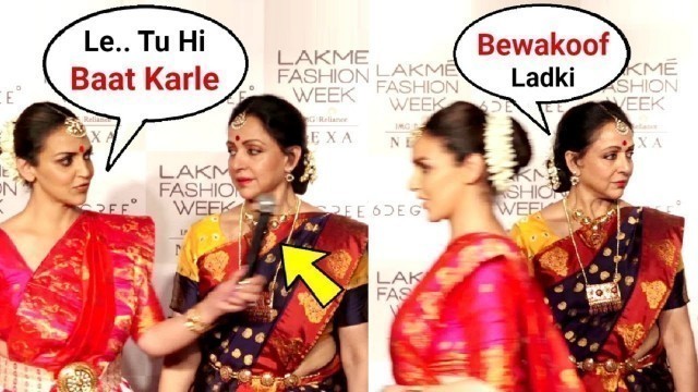 'Esha Deol And Hema Malini Walks Out Of Lakme Fashion Week 2018 After Being Interrupted By Anchor'