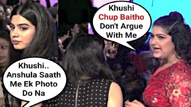 'Anshula Kapoor Gets Angry On Khushi Kapoor At Lakme Fashion Week 2018'