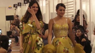 'Surveen Chawla Showstopper For Designer Mahima Mahajan At Lakme Fashion Week 2018'