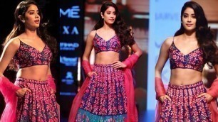 'Janhvi Kapoor FIRST Rampwalk Ever at Lakme Fashion Week 2018'