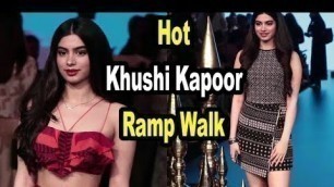 'Khushi Kapoor Ramp Walk At Lakme Fashion Week 2018 |  MUST WATCH |'