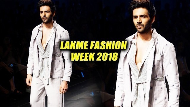 'Kartik Aaryan RAMP Walk At Lakme Fashion Week 2018 | LFW 2018'