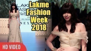 'Kalki Koechlin Walks The Ramp | Lakme Fashion Week 2018 | LFW 2018 Day 03'