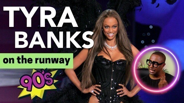 'EPIC RUNWAY MOMENTS: Reacting to Tyra Banks model in the 90s!!'