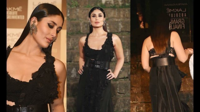 'Kareena Kapoor Walk The Ramp In Black Dress At Lakme Fashion Week 2018 Finale'