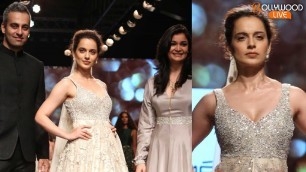 'Kangana Ranaut Gracefully Walks On The Ramp At Lakme Fashion Week 2018 | Bollywood Live'