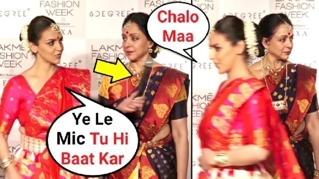 'Hema Malini And Esha Deol INSULTED At Lakme Fashion Week 2018'