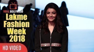 'Gorgeous Kajal Aggarwal As A Guest At Lakme Fashion Week 2018 | LFW 2018 Day 04'