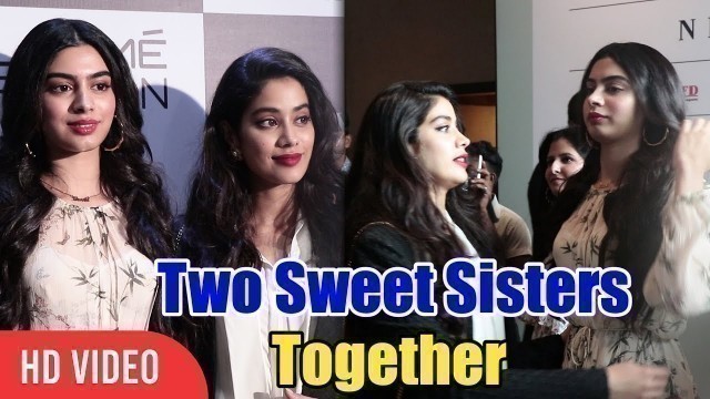 'Two Sweet Sisters Janhvi And Khushi Come Together at Lakme Fashion Week 2018'