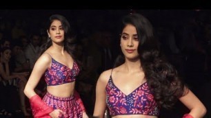 'Jhanvi Kapoor First Ramp Walk At Lakme Fashion Week 2018'