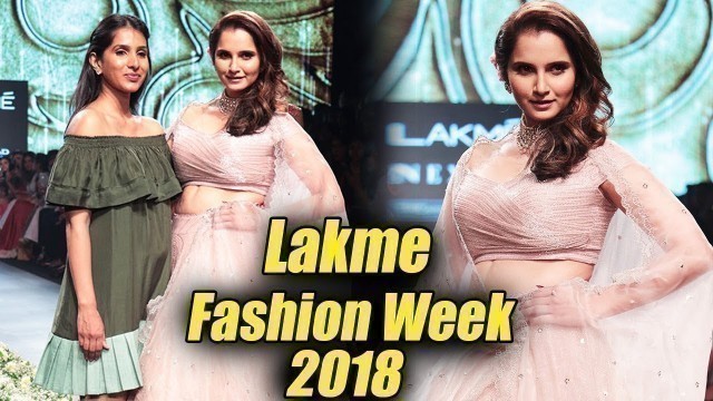 'Sania Mirza Ramp Walk At LFW - Lakme Fashion Week 2018'