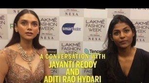 'Celeb style | Aditi Rao Hydari at Lakmé Fashion Week Winter/Festive 2018 for Jayanti Reddy | Femina'