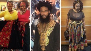 'See the dazzling African-inspired fashion fans wore to \'Black Panther\' premieres'