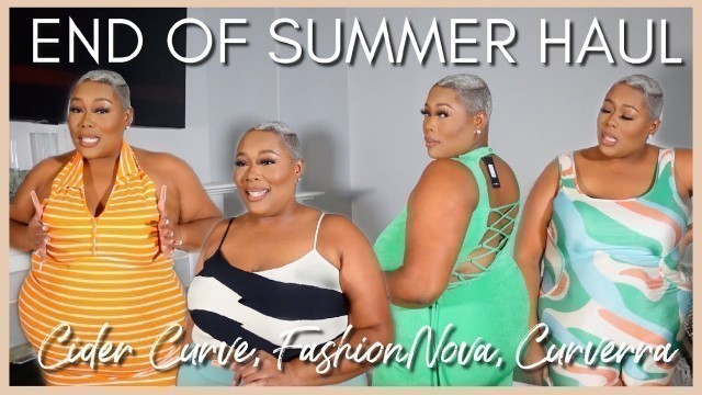 'COLLECTIVE HAUL- CURVERRA, CIDER & FASHION NOVA! END OF SUMMER PLUS SIZE CLOTHING HAUL | BetheBeat'