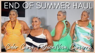 'COLLECTIVE HAUL- CURVERRA, CIDER & FASHION NOVA! END OF SUMMER PLUS SIZE CLOTHING HAUL | BetheBeat'