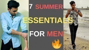 '7 Summer ESSENTIALS every INDIAN MEN Must Have| Men\'s Summer Fashion 2020| Outfit Inspiration'