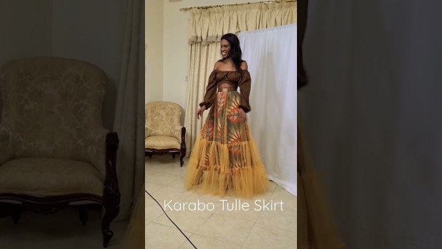 'Presenting our Karabo Tulle Skirt. #tulleskirt #longskirt #africanprint #africaninspiredfashion'