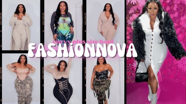 'BADDIE FASHION NOVA CURVY GIRL PLUS SIZE TRY ON HAUL | CRYSTAL CHANEL'