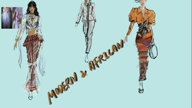 '“Illustrations of fashion  design  collections inspired by African Art” for project week (4)'