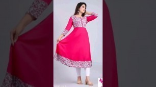 'New stylish latest fashion Kurtis for beautiful women and girls'