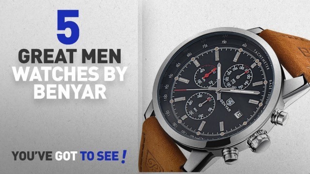 'Top 10 Benyar Men Watches [ Winter 2018 ]: FOVICN Men\'s Fashion Business Quartz Watch with Brown'