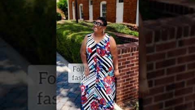 'Plus Size Outfit of The Day | Cato Fashions Striped Floral Dress | Amazon Rhinestone Flats | #shorts'