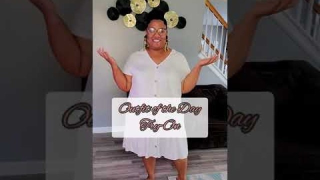 'Plus Size Outfit of The Day Try-On | Cato Fashions Dress | #shorts #plussize #plussizefashion'