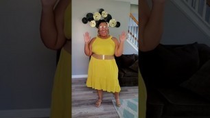 'Plus Size Outfit of the Day One Minute Try-On | Cato Fashions Dress | Amazon Belt |#shorts #plussize'