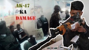 'Damage of AK-47 On BULLET PROOF JACKET LEVEL 3'