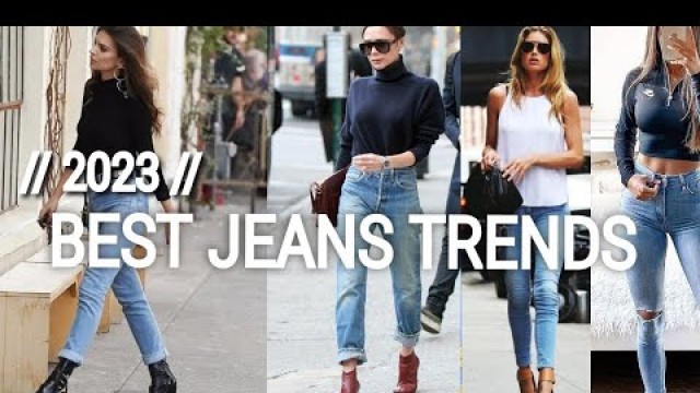 'BEST JEANS TRENDS 2023.|How to wear denim jeans|Ladies Fashion trends 2023..'