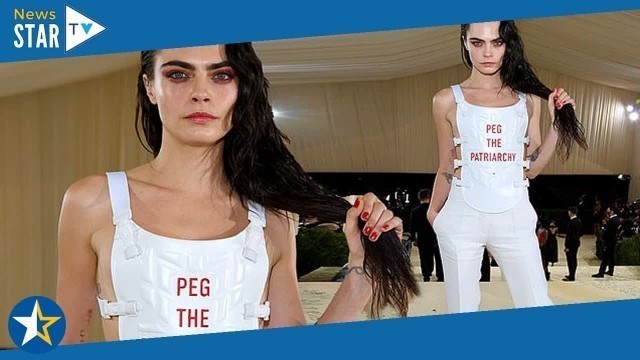 'Cara Delevingne makes statement in \'Peg The Patriarchy\' bulletproof vest at the Met Gala  988611'