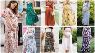 '2022 New pregnant dress design gallery .pregnant women frock collection .NS Fashion Sri Lanka .