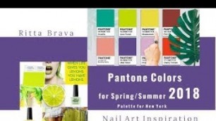 'Pantone Colors for Spring/Summer 2018 Color Palette for New York'