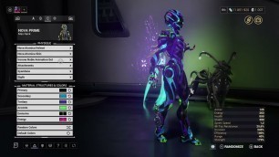 'warframe 3 skins NOVA PRIME fashion frame'