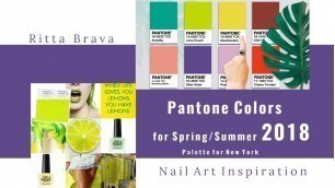 'Pantone Colors for Spring/Summer 2018  - Color Palette for  New York'