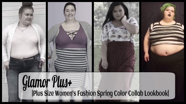 'Glamor Plus+ |Plus Size Women\'s Fashion Spring Color Collab Lookbook|'