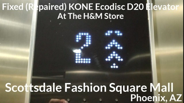 'Repaired KONE Ecodisc Elevator @ H&M, Fashion Square Mall, Phoenix, AZ'