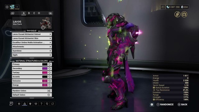 'warframe 3 skins LAVOS fashion frame'