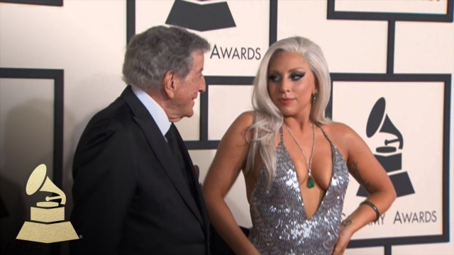 'Lady Gaga And Tony Bennett At GRAMMY Fashion Cam | GRAMMYs'