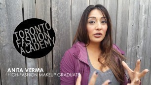 'Anita V., High-Fashion Makeup Graduate Testimonial'