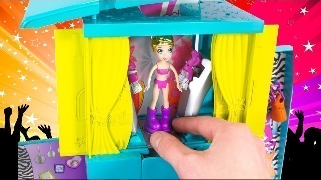 'Magic Fashion Stage Pop \'n Lock Transforming Playset / Sceniczny Autobus - Polly Pocket -  T1211'