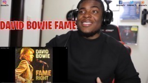 'This Is Different!!| David Bowie - FAME REACTION'