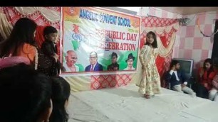 'Modeling by LKG,UKG,1st kids||fashion ka jalwa|| republic day function ||angelic convent school'