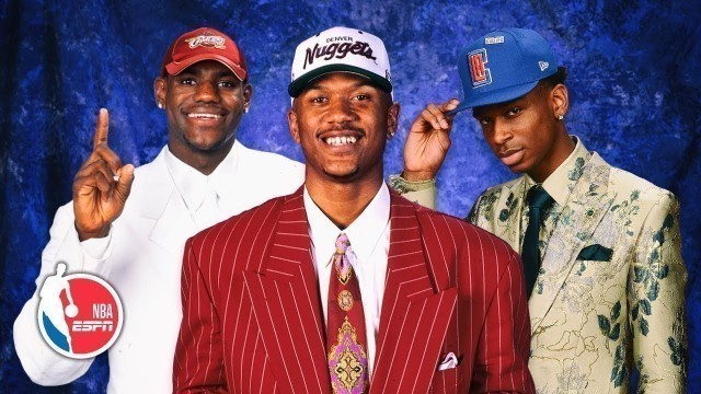 'NBA draft fashion history — from Magic\'s sharp suit to LeBron\'s all-white attire | NBA Draft'