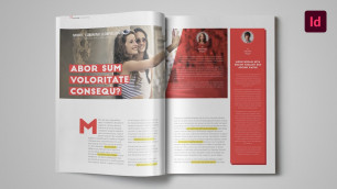 'FREE InDesign Fashion Magazine Template'