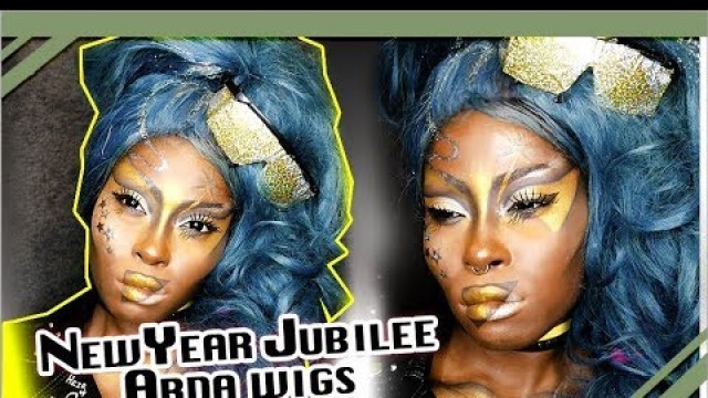 'New years Club kid Jubilee high Fashion makeup'